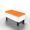 Скамейка Brick 120 Snow White Light, Orange