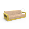 Диван Quarter lounge с подушками желтого цвета, аксессуар песочного цвета