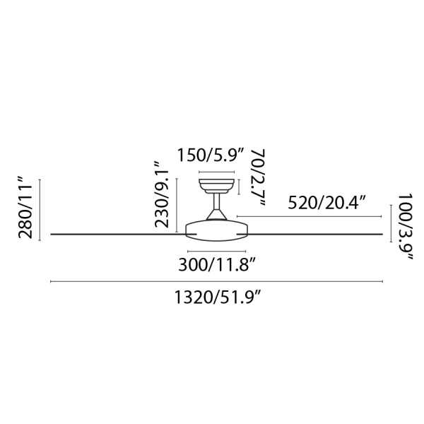 Вентилятор Islot L белый DC SMART от интернет-магазина IDODOM.RU