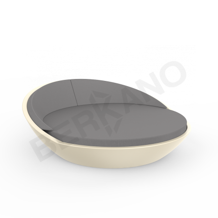 Шезлонг Riviera Bone Brown, Graphite