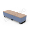Скамейка Brick 180 Wave Blue, Toffee