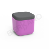 Пуф Grace фиолетового цвета, аксессуар темно-серого цвета