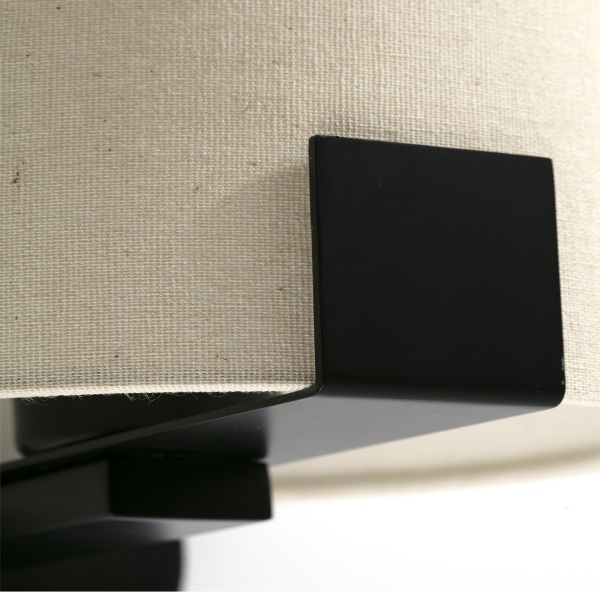 Бра NILA черный с белым абажуром 1xE27 от интернет-магазина IDODOM.RU