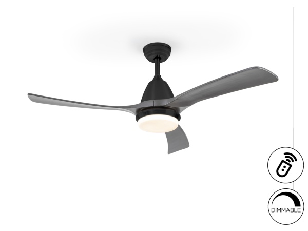 Потолочный вентилятор Aspas с подсветкой DIM черный/серый от интернет-магазина IDODOM.RU