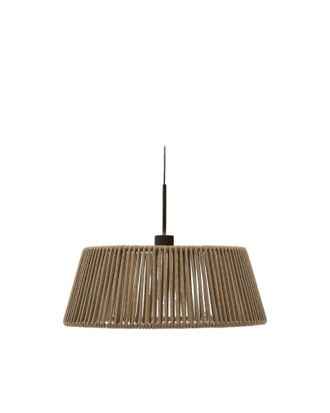 Абажур подвесного светильника Aldet из серого веревочного шнура Ø46 см от интернет-магазина IDODOM.RU