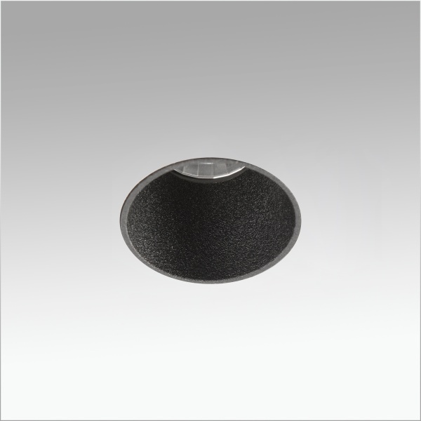 Встраиваемый светильник Fox черный без отделки от интернет-магазина IDODOM.RU