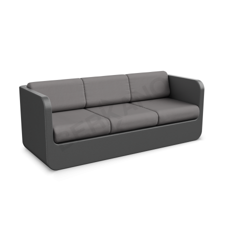 Диван Grace с подушками Coal Black, Graphite