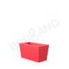 Кашпо Trapezio 42H DB Chili Red