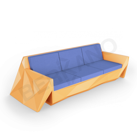 Диван Quaro с подушками Orange, Navy