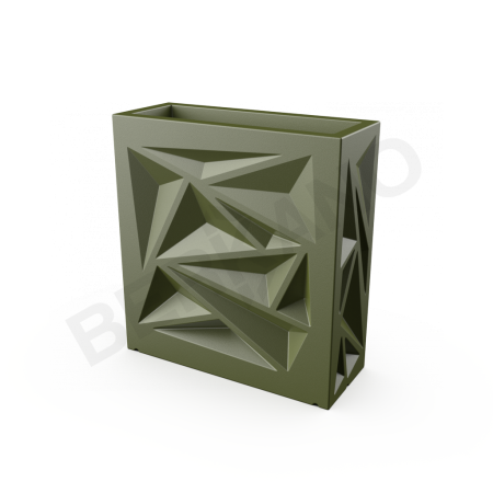 Кашпо Icelandic Square DB Olive Green