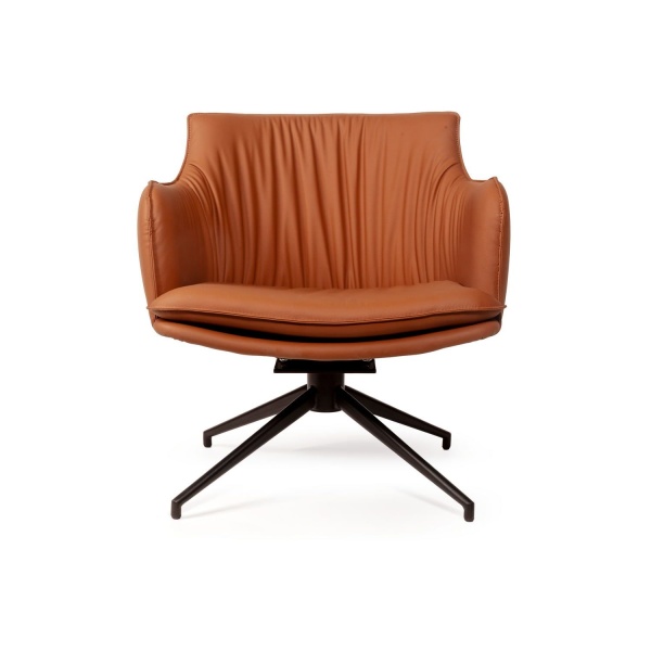 Лаунж кресло Sofia, экокожа терракот от интернет-магазина IDODOM.RU