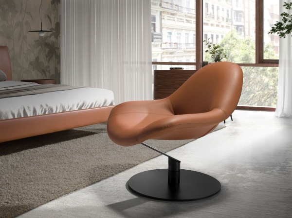 Кресло поворотное 5116/SF991 коричневое из экокожи от интернет-магазина IDODOM.RU