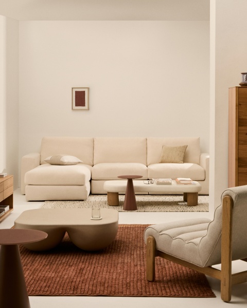 Alea 4-местный модульный диван с левым шезлонгом и съемным чехлом 310 см от интернет-магазина IDODOM.RU