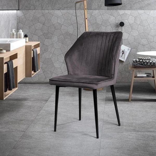 Стул Berg, бархат серый 27 от интернет-магазина IDODOM.RU