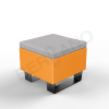 Скамейка Brick 60 Orange, Gray