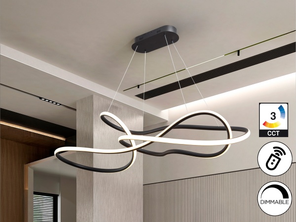 Evania Люстра большая черный матовый от интернет-магазина IDODOM.RU