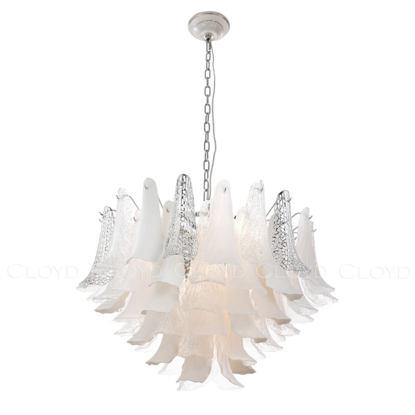 Люстра Cloyd WASABI C16 / Ø84 см - керамика - хром (арт.11450) от интернет-магазина IDODOM.RU