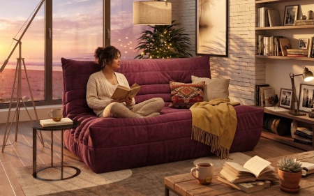 Диван ДеФранс™️ прямой 2-х местный - Mistral шенилл