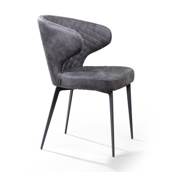 Стул Richard, замша серый от интернет-магазина IDODOM.RU