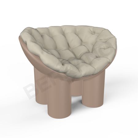 Кресло SLON Cappuccino, Bone Brown
