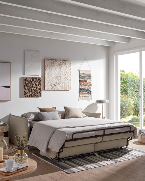 Диван Samsa 140cm полиуретан бежевый от интернет-магазина IDODOM.RU