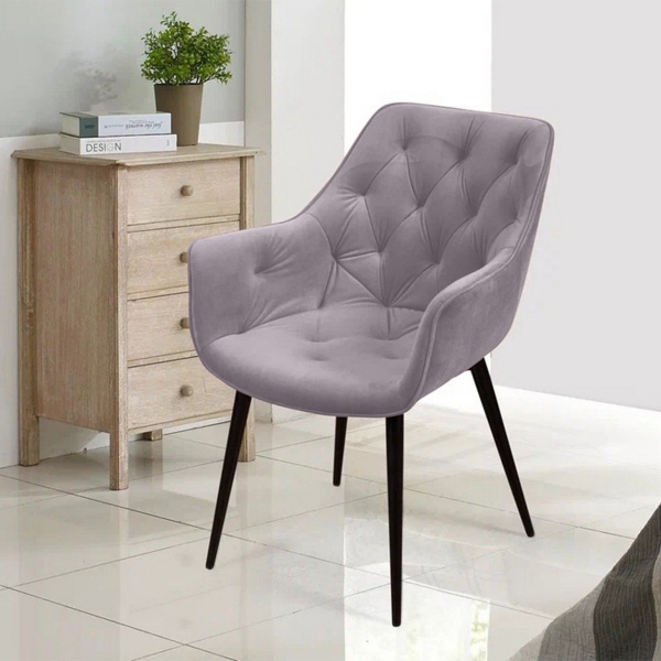 Стул Archi, бархат светло-серый 26, опора конус от интернет-магазина IDODOM.RU