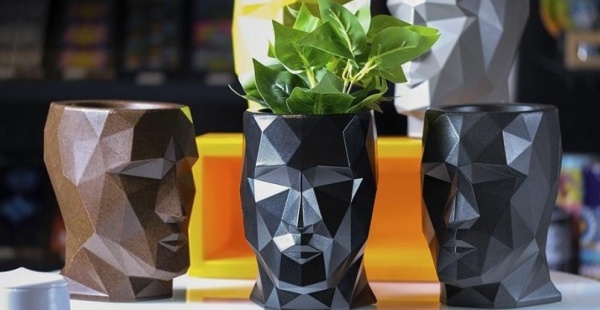 Кашпо Adan Nano матовое антрацит от интернет-магазина IDODOM.RU