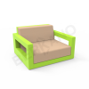 Кресло Quarter lounge с подушками Spring Green, Sand