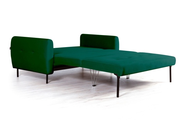 Siena диван-кровать прямой с подлокотниками, бархат зеленый 19 от интернет-магазина IDODOM.RU
