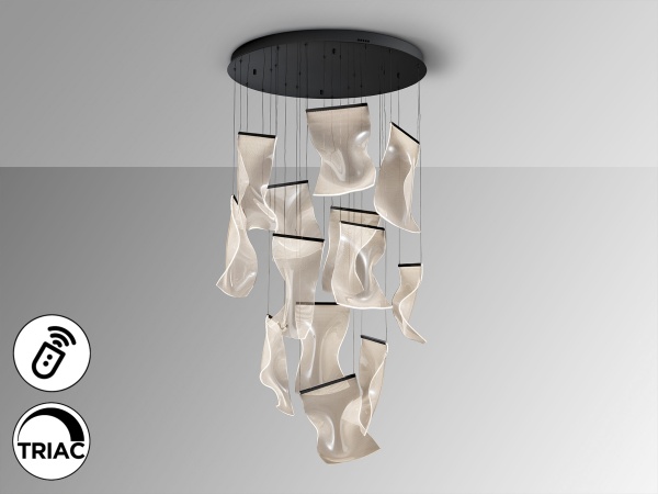 Velos Люстра 13L черная DIMABLE от интернет-магазина IDODOM.RU