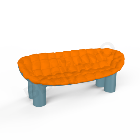 Диван SLON Blue Pine, Orange