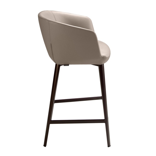 Барный стул 4134/A214BS из экокожи серого цвета от интернет-магазина IDODOM.RU