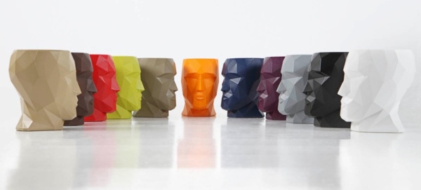 Кашпо Adan Nano матовое красное от интернет-магазина IDODOM.RU