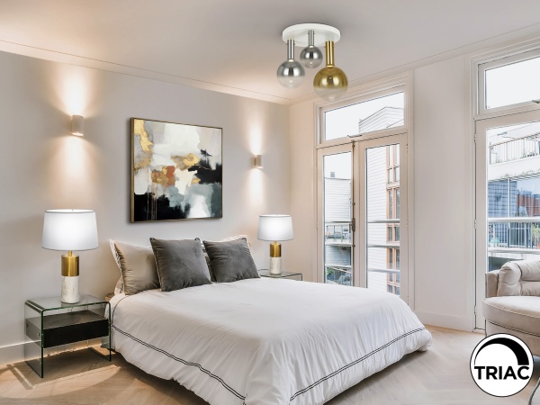 Потолочный светильник Matices 3L белый-дымчатый-золотой от интернет-магазина IDODOM.RU