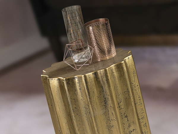 Estriada Приставной столик золотой от интернет-магазина IDODOM.RU