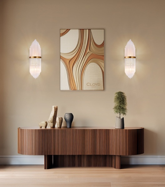 Бра Cloyd CADANCE-A W2 / выс. 60 см - латунь брашир. (арт.20155) от интернет-магазина IDODOM.RU