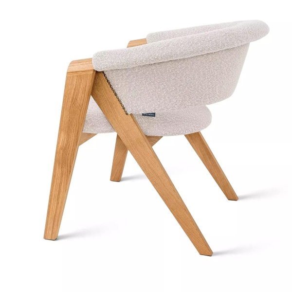 Кресло Claus, дуб натуральный, букле, серый от интернет-магазина IDODOM.RU