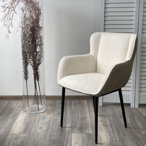 Стул с подлоклотниками Etna ткань комби, бежевый от интернет-магазина IDODOM.RU