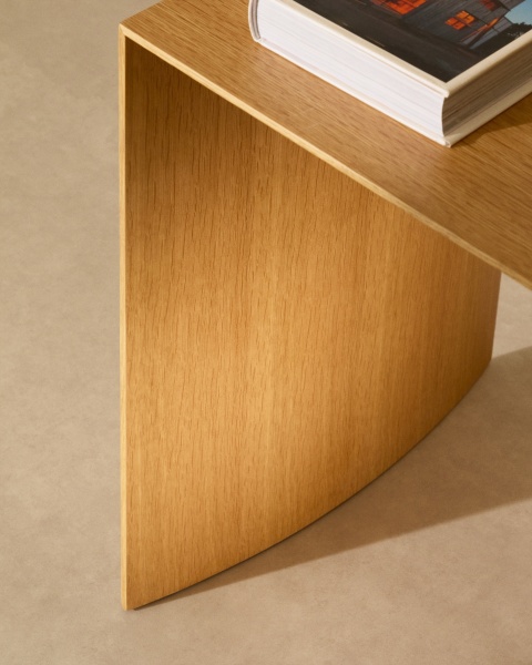 Litto Журнальный столик из шпона дуба натурального цвета 90 x 45 см от интернет-магазина IDODOM.RU