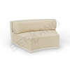 Диван полукруглый Fame с подушкой Bone Brown, Bone Brown