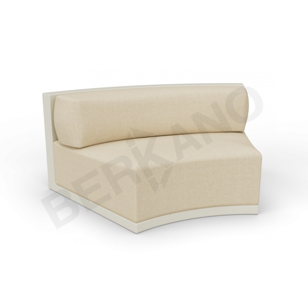 Диван полукруглый Fame с подушкой бежевого цвета, аксессуар бежевого цвета