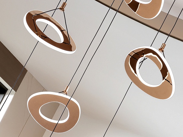 Mirena Люстра 7L розовое золото от интернет-магазина IDODOM.RU