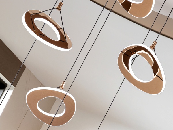 Mirena Люстра 7L розовое золото от интернет-магазина IDODOM.RU