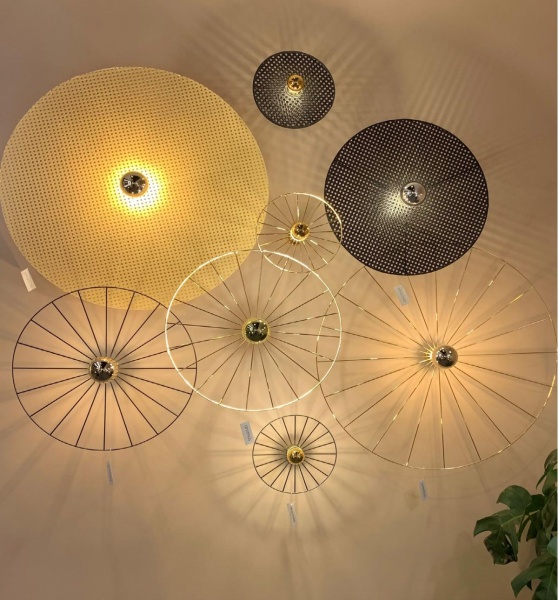 Бра Wheel 90 cm хром + цоколь 5 cm хром от интернет-магазина IDODOM.RU