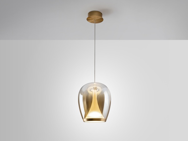Suspiro Подвесной светильник золотой/янтарный D25 от интернет-магазина IDODOM.RU