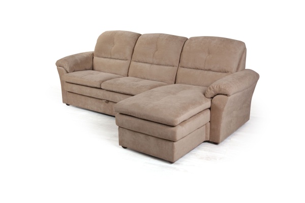 Diamante диван-кровать с шезлонгом велюр бежевый от интернет-магазина IDODOM.RU