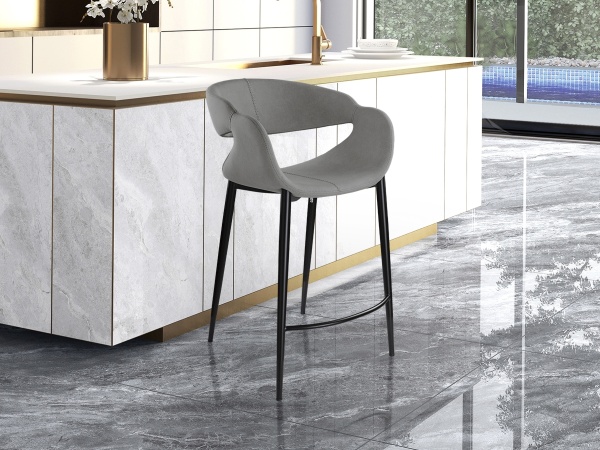 Giro II Полубарный стул светло-серый от интернет-магазина IDODOM.RU