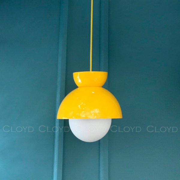 Подвесной светильник Cloyd ERMA-A P1 / Ø20 см - желтый (арт.11339) от интернет-магазина IDODOM.RU
