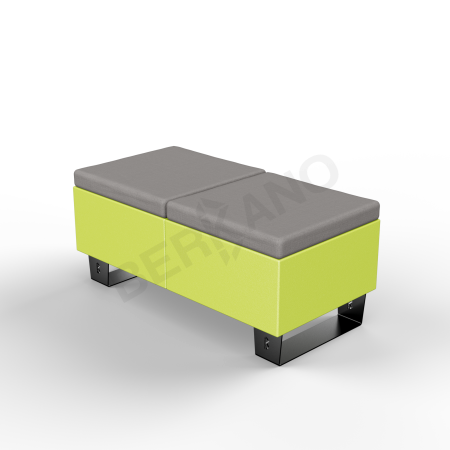 Скамейка Brick 120 Spring Green, Graphite