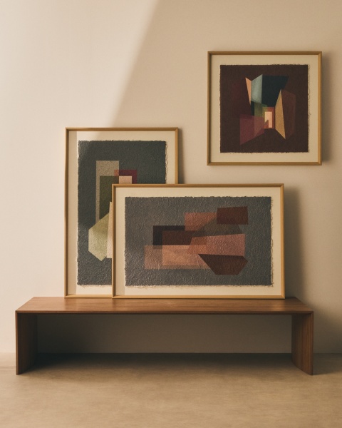 Картина Veluni из переработанной бумаги разноцветная 60 x 90 см от интернет-магазина IDODOM.RU